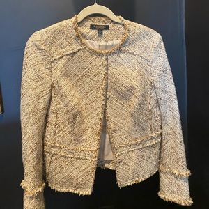 Brooks Brothers Spring Tweed with Fringe Detail